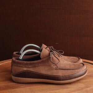 Chaco Shoes Womens SZ 6 Brown Pineland Moc Leather Slip On Casual Moccasin Flat